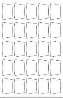 2 13/16x1 43/48 on 17 Sheet Labels - Unique Shapes - SL9020